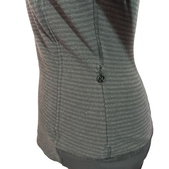 Lululemon Bhakti Yoga Jacket Luon Pique Black Dark Slate / Black Size 6 W4F02S - Picture 6 of 13